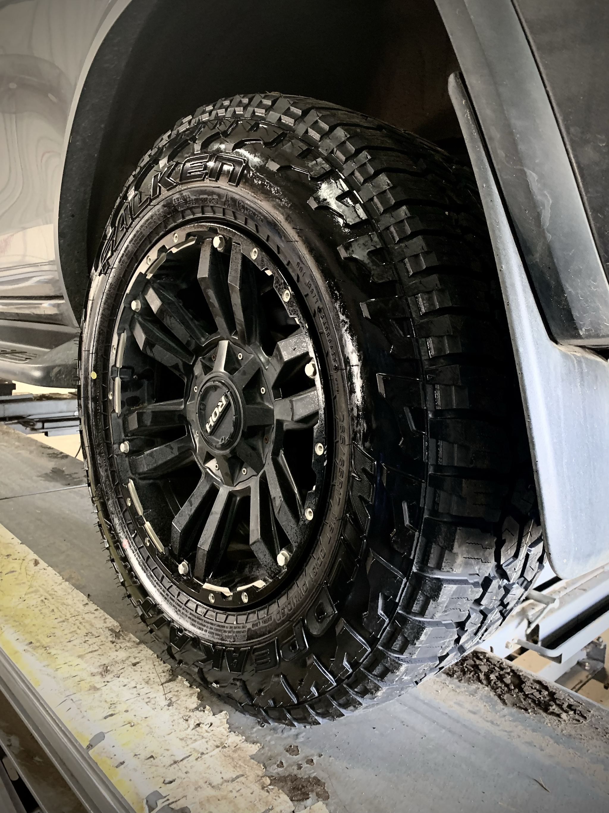 Falken Wildpeak on a black ROH alloy, freshly fitted